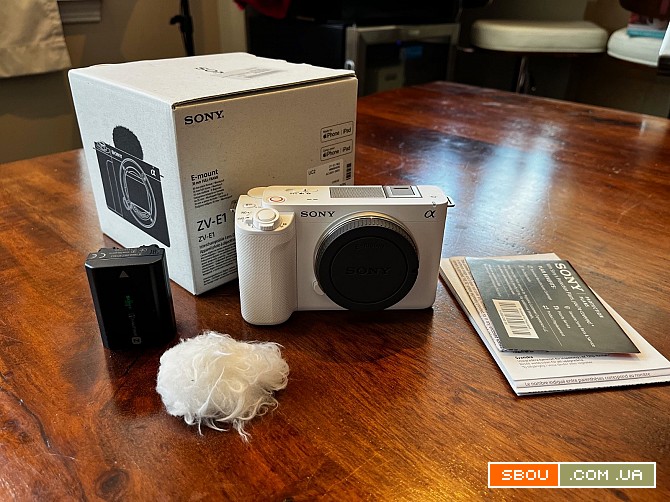 Бездзеркальна камера Sony ZV-E1 (біла) Киев - изображение 1