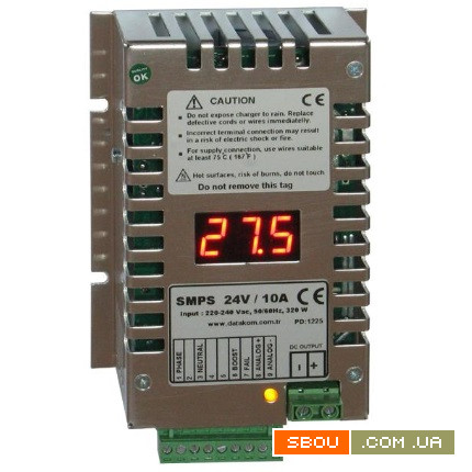 DATAKOM SMPS-1210-D (12V/10A) Зарядний пристрій акумулятора з дисплеєм Київ - изображение 1