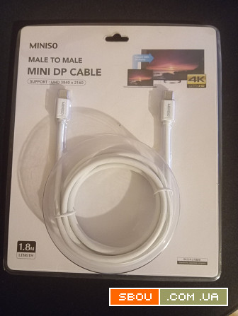 Кабеля Miniso Display Port и Mini DP Cable Киев - изображение 1