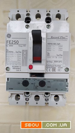 Продам Автоматический выключатель General Electric FE250 200A Каменское - изображение 1