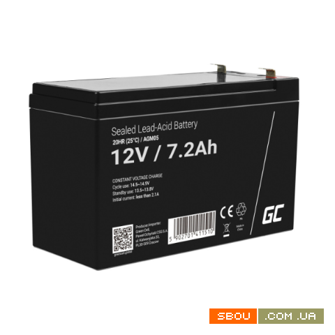 Акумулятор Green Cell® AGM 12V 7.2Ah Ужгород - изображение 1