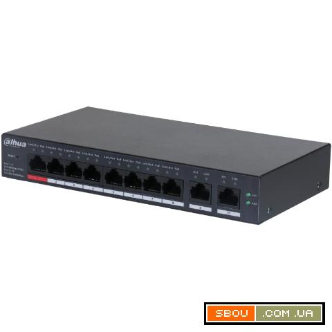 PoE Dahua DH-CS4010-8ET-110 Комутатор 8 канальний Ужгород - изображение 1