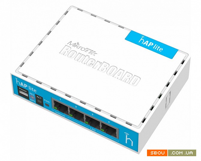 Недорогой маршрутизатор Mikrotik hAP lite classic Київ - изображение 1