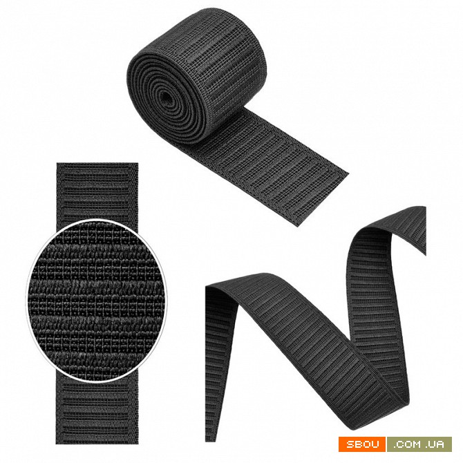 Высококачественная усиленная ребристая резинка 40 мм с доставкой Киев - изображение 1