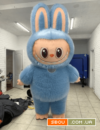 Надувной костюм Лабубу 240 см с вентилятором 4 часа работы Киев - изображение 1