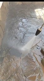 Мытье плитки керхером мойка двора