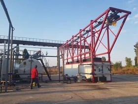 Устаткування для плавлення бітуму з біг-бег потужність до 10 т/год,