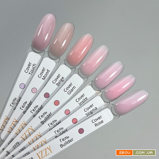 Вся Лінійка: Камуфлюючі Гелі для Нарощування Izzy Builder Cover Gel Київ - изображение 1