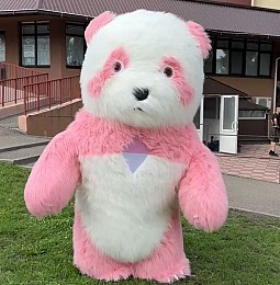 Костюм аниматору Мишка 250 см, свобода движений, обзор, 4 часа работы