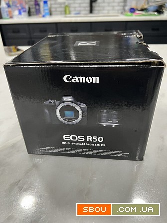 Canon EOS R50 Бездзеркальна камера з 18-45 мм об'єктивом (чорна) Київ - изображение 1