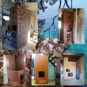 Барбекю, камін-піч, грубі, печі