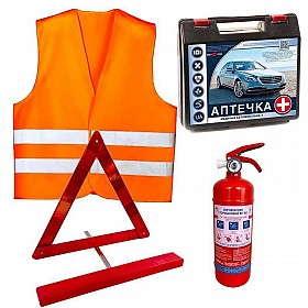 Автомобільні комплекти безпеки: сертифікований захист, що завжди поруч