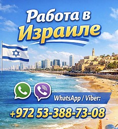Работа в Израиле с гарантией легального трудоустройства