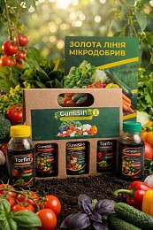 Золота лінійка мікродобрив GumiSil Trio для городу