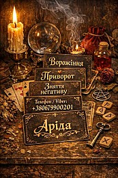 Ясновидиця в Івано-Франківську. Зняття порчі. Ворожіння на Таро. Любов