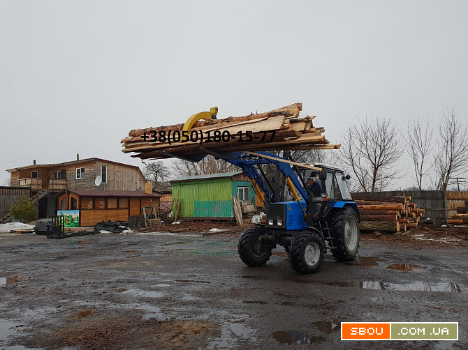 Вилы для погрузки леса, бревен (лесной захват) на погрузчик. Запоріжжя - изображение 1