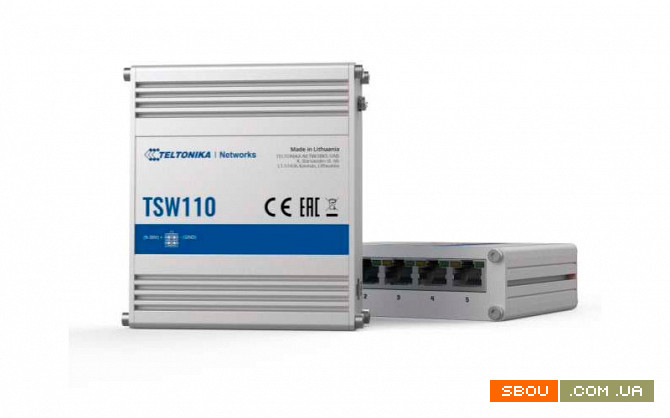 Гигабитный PoE свитч Teltonika TSW110 от дилера Київ - изображение 1