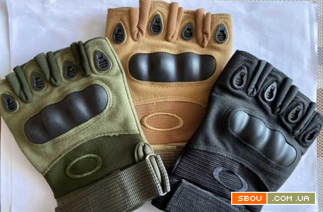 Тактические перчатки беспалые Oakley Тактичні рукавиці нові ОПТ Хмельницький - изображение 1
