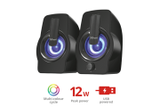 Колонки Gemi RGB 2.0 Speaker Set - black