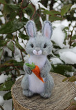 Заяц валяная игрушка интерьерная подарок зайчик хендмэйд кролик
