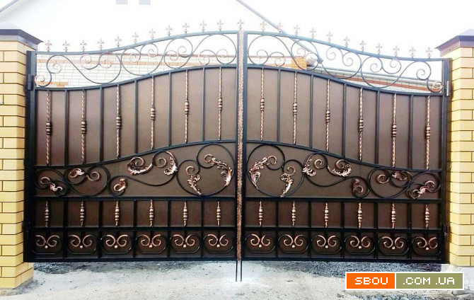 Изготовление распашных и откатных кованных ворот с гарантией Кропивницкий - изображение 1