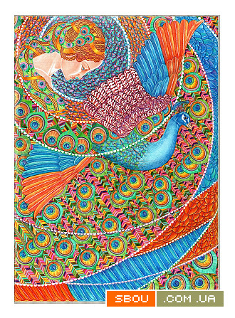 Рисунок цветными карандашами .Название «Фантазии» . Киев - изображение 1