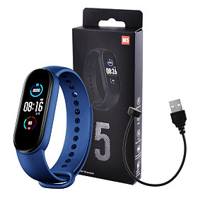 Фитнес браслет Smart Watch M5 Band Classic Black смарт часы-трекер.