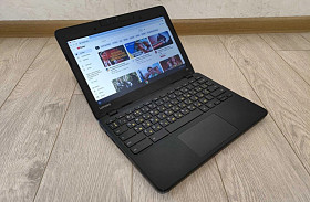 Швидкий ноутбук Lenovo з SSD, 4 ядра, 4гб. Батарея до 10 годин!