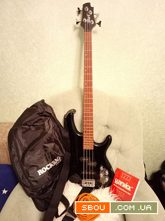 Продам бас гитару Cort Action с комбиком и полным комплектом Луганськ - изображение 1
