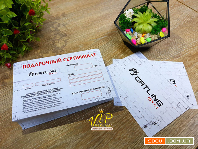 Полноцветная печать сертификатов в Николаеве. Изготовление подарочных Николаев - изображение 1